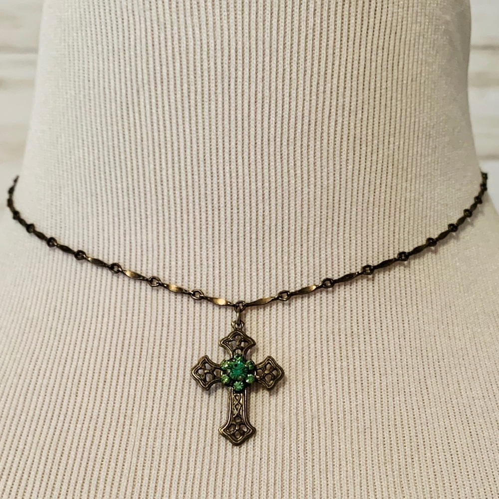 Clara Beau Cross Adjustable Choker
